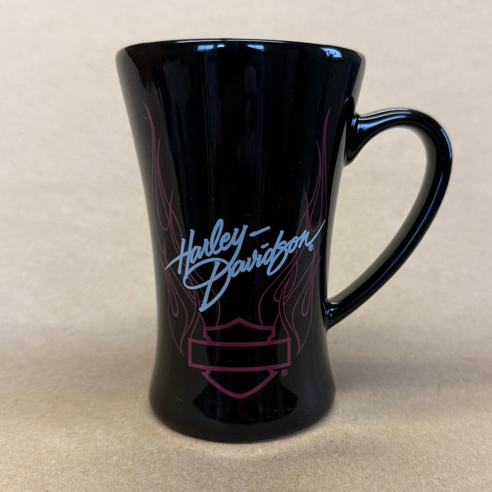 Harley Davidson with Purple Flames Tall Mug-2010